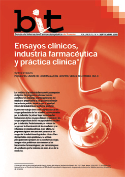 
		Ensayos clínicos, industria farmacéutica y práctica clínica
	