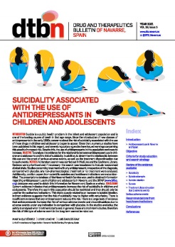 
		
		Suicidality associated with the use of antidrepressants in children and adolescents
	