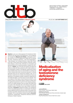 
		
		Medicalization of aging and the testosterone deficiency syndrome
	