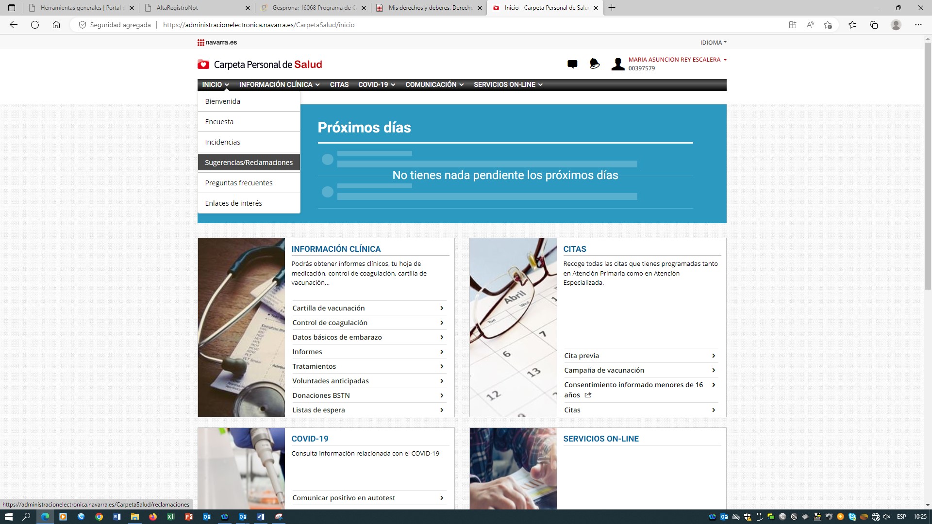 pantallazo versión web y aplicación móvil
